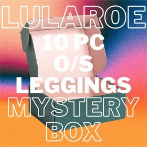 LuLaRoe 10 Piece One Size OS Legging Mystery Lot Bundle